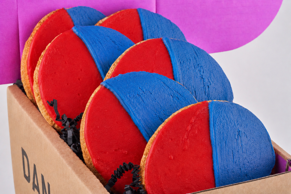 4th of July Black & White Cookies