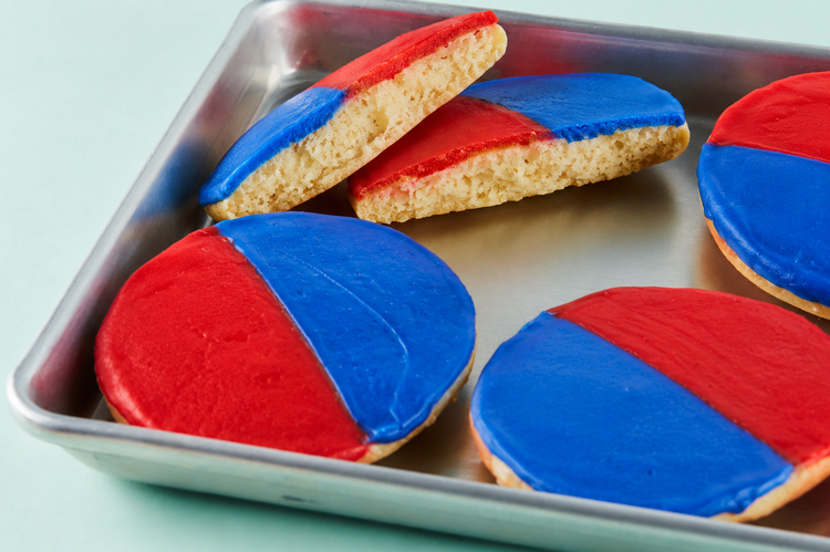 4th of July Black & White Cookies