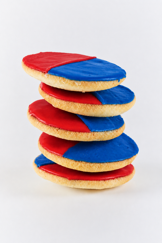 4th of July Black & White Cookies