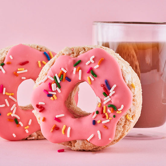 pink sprinkled donut