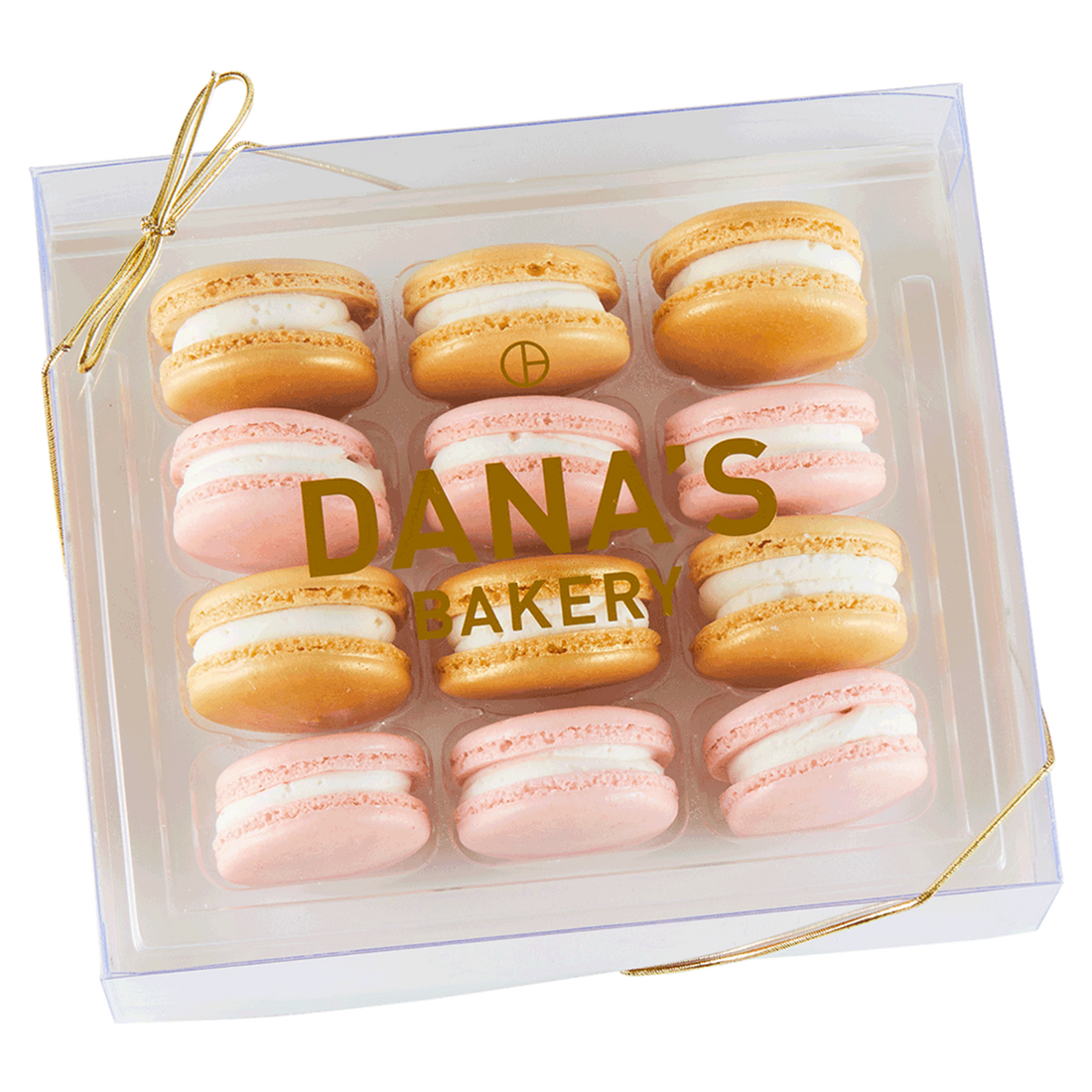Champagne & Strawberries Macaron Box of 12
