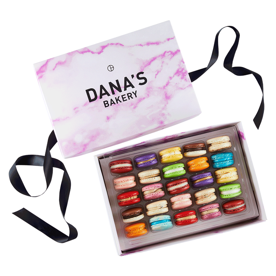 Variety Gift Box of 25 Macarons - Snackmagic