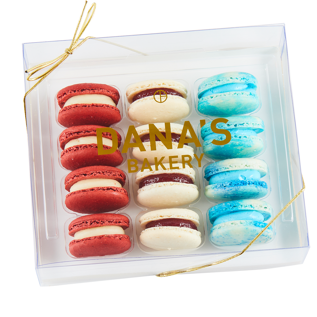 Red White and Blue Macaron Box